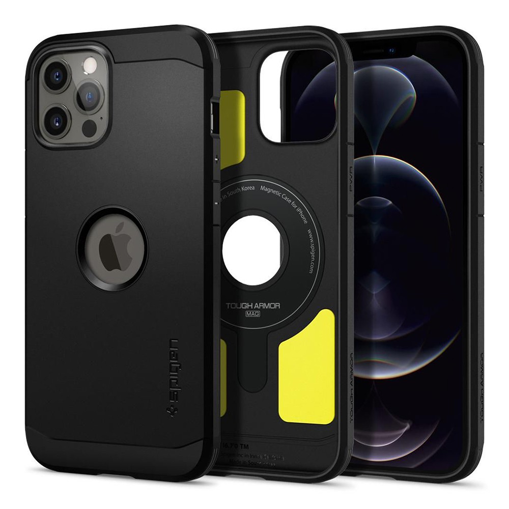 Maska Spigen "Tough Armor Mag" za iPhone 12 / iPhone 12 Pro - black