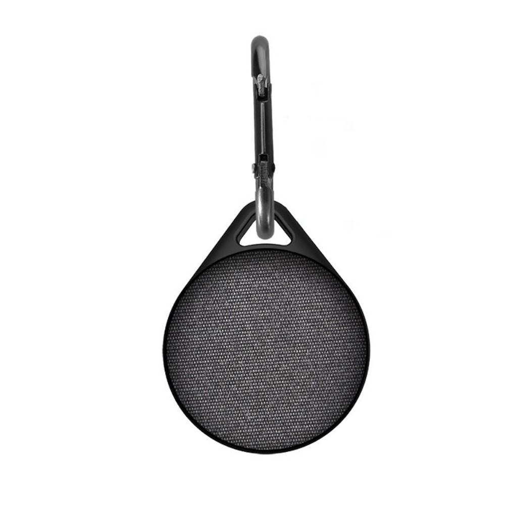 Torbica za Apple AirTag "Pack it" od flanela s karabinom - crna
