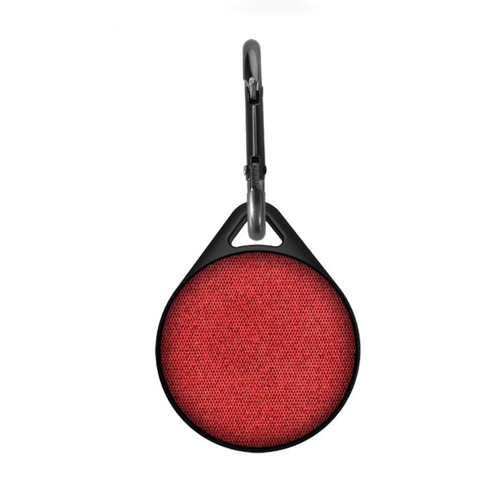 Torbica za Apple AirTag "Pack it" od flanela s karabinom - crvena