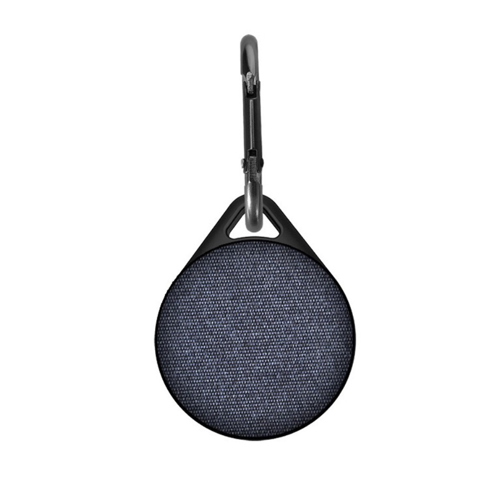 Torbica za Apple AirTag "Pack it" od flanela s karabinom - tamno plava