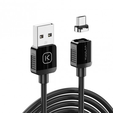 Kabel za punjenje  "Charge and Shine" s Micro USB magnetnom glavom - 1m - crni Kabel za punjenje  "Charge and Shine" s Micro USB magnetnom glavom - 1m - crni