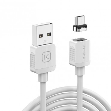 Kabel za punjenje  "Charge and Shine" s Micro USB magnetnom glavom - 1m - bijeli Kabel za punjenje  "Charge and Shine" s Micro USB magnetnom glavom - 1m - bijeli