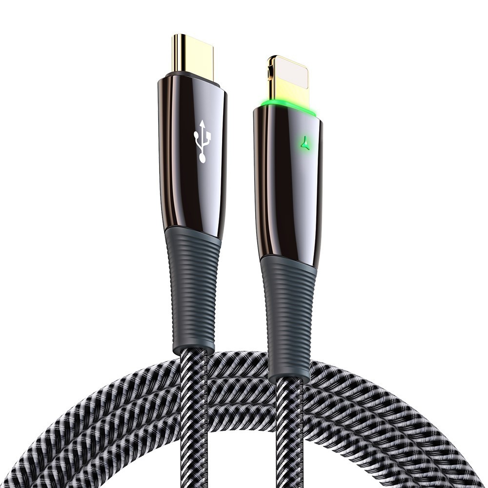 Pleteni USB-C u Lightning "Skin Data" za punjenje i prijenos podataka - 3m crni