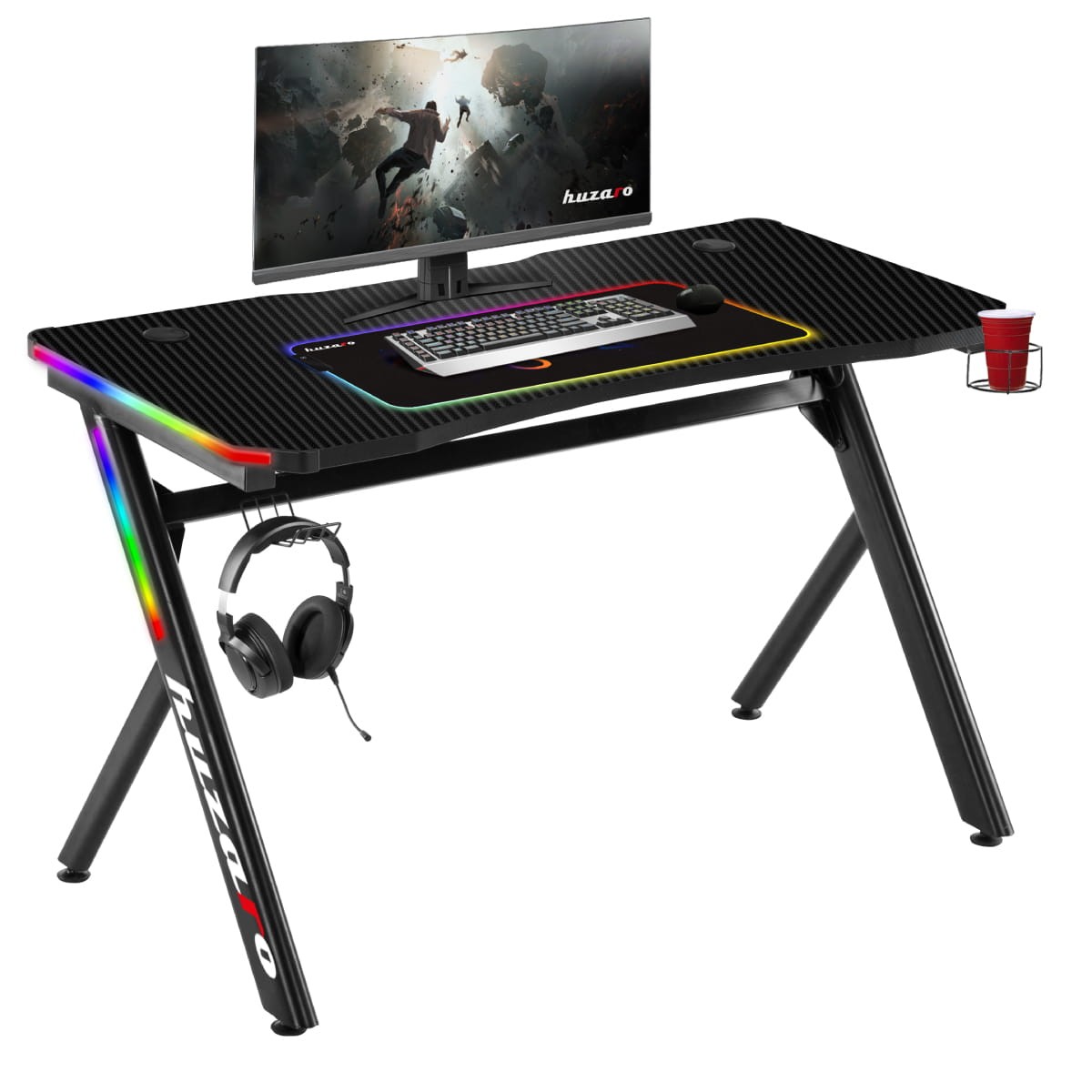 Gaming stol Huzaro HZ-Hero 4.5 RGB s vrhunskom izdržljivom konstrukcijom i nevjerojatnim svjetlosnim efektima