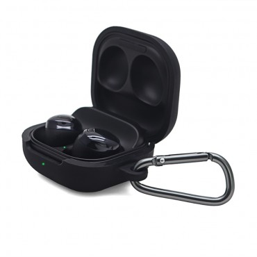 Silikonska torbica za slušalice Samsung  Galaxy Buds Pro "Carabinier" - vodootporna torbica sa zakačkom za pričvršćivanje - crna