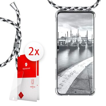 Paket maske Cordy i dva zaštitna stakla Optishield Pro® za Samsung Galaxy S21 Ultra