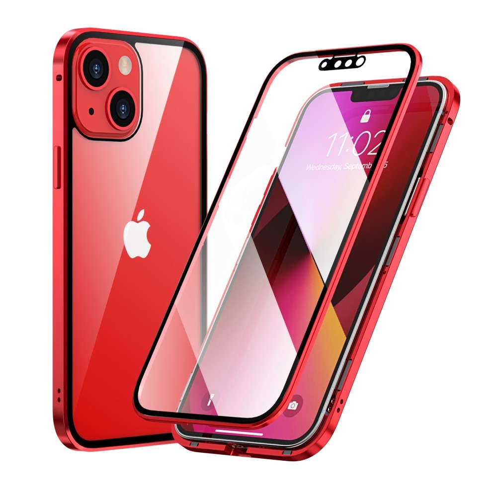 Magnetna Full-body maska "Stronghold" za iPhone 13 Mini - crvena