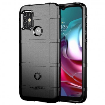 TPU gel maska "Square Grid" za Motorola Moto G10 / G20 / G30 - crna