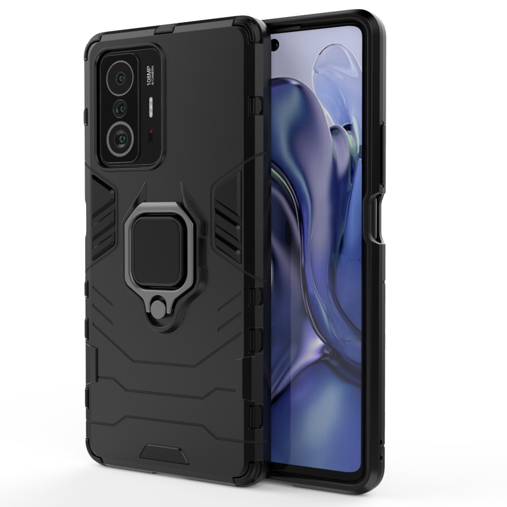 Robusna maska "Impact X Ring" za Xiaomi 11T / 11T Pro - crna