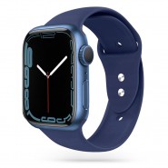 Silikonski remen za sat Apple Watch (42 / 44 / 45 / 49 mm) "Smooth" - plavi