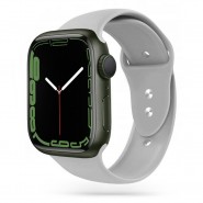 Silikonski remen za sat Apple Watch (42 / 44 / 45 / 49 mm) "Smooth" - sivi