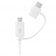 Originalni Samsung USB u USB-C i USB u Micro USB kabel 2u1 EP-DG930DWEGWW - bijeli