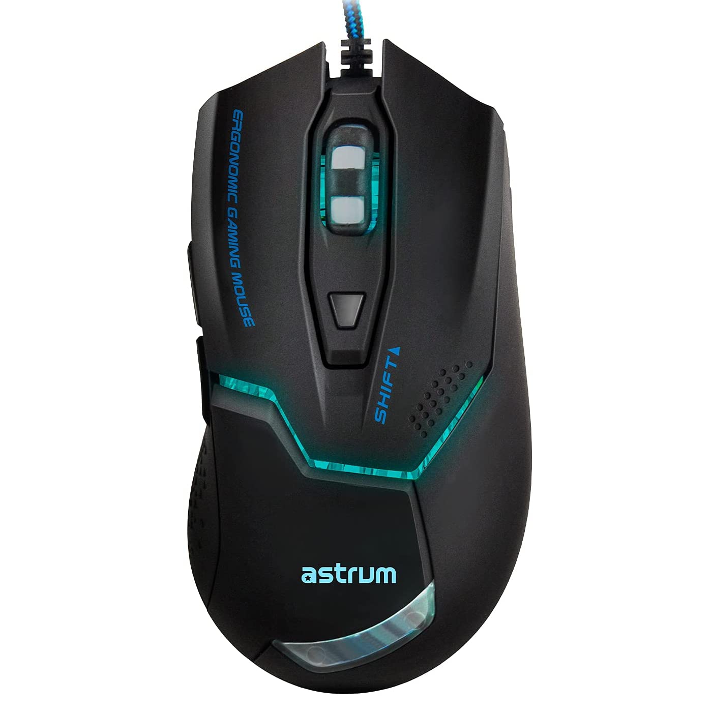Miš Astrum "Hyper" - gaming miš s 3600 DPI osjetljivosti i 7 načina LED osvjetljenja - crni