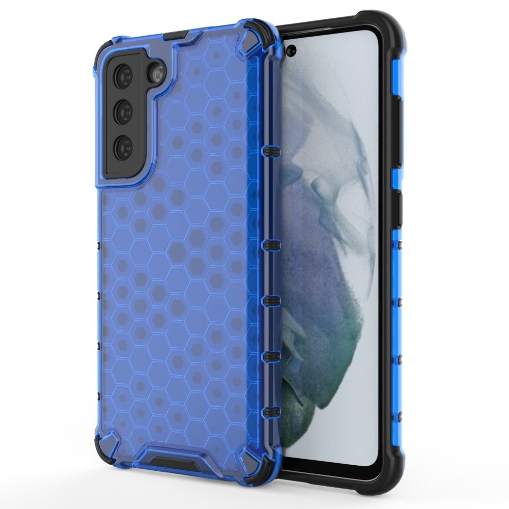 TPU gel maska "Honeycomb" za Samsung Galaxy S21 FE 5G - plava