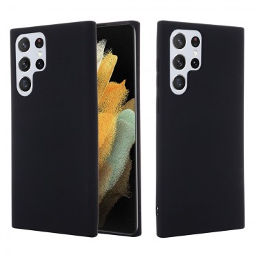 Silikonska maska za Samsung Galaxy S22 Ultra - crna