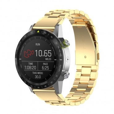 Remen za sat Garmin Fenix 6X / Fenix 6X Pro "Glamour" od nehrđajučeg čelika - zlatni