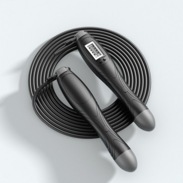 Vijača sa brojačem "Spinner Rope X" - vijača s elektroničkim brojačem za jednostavno i precizno mjerenje rezultata treninga -crna