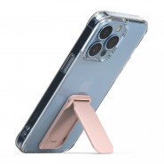 Stalak za telefon Ringke "Outstanding Mini" - sklopivi stalak, ljepljive podloge za okomito postavljanje telefona - peach pink