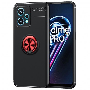 TPU gel maska "Multi Ring" za Realme 9 5G / 9 Pro - crno-crvena