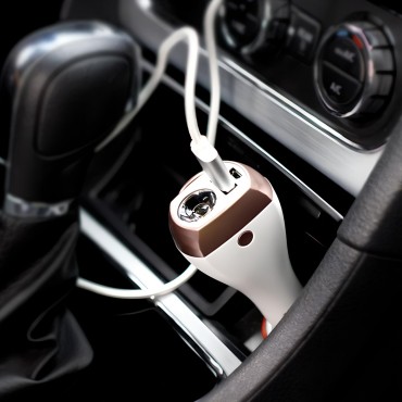 Multifunkcionalni autopunjač "React 71" - 7u1 autopunjač koji ti može spasiti život - bijeli