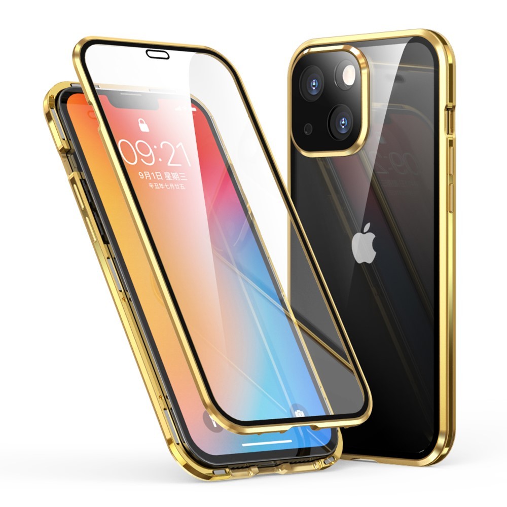 Magnetna Full-body maska "Stronghold" za iPhone 13 - zlatna