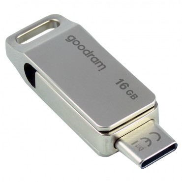 USB stick Goodram "ODA3" 16GB s USB 3.2 i USB-C priključcima - srebrni