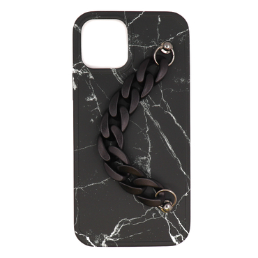 Silikonska maska za iPhone 11 Pro "Black Marble" s narukvicom za prenošenje