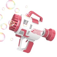 Pištolj za mjehuriće od sapunice  "Bubble Machine" s 49 pucačkih rupa - bijelo crveni Pištolj za mjehuriće od sapunice  "Bubble Machine" s 49 pucačkih rupa - bijelo crveni