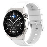 Silikonski remen za a Huawei Watch GT 2 Pro - sa srebrnom kopčom - bijeli