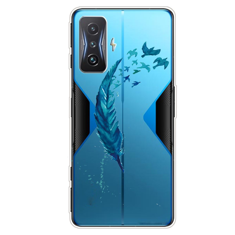 TPU gel maska "Blue Feather" za Xiaomi Poco F4 GT