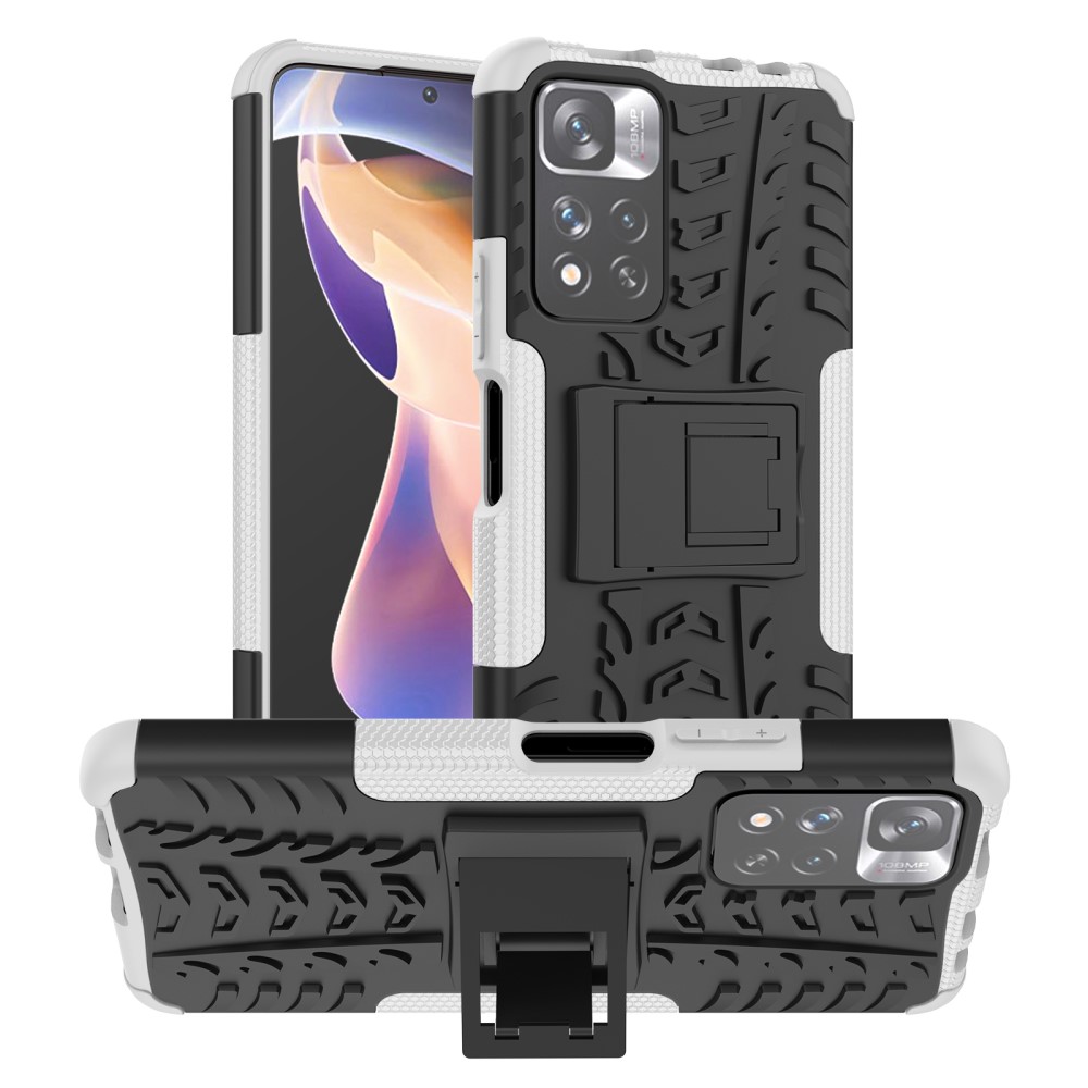 Hibridna TPU gel maska "Tough" za Xiaomi Redmi Note 11 Pro+ 5G / 11i - bijela