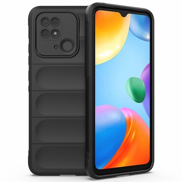 Robusna maska "Waves" za Xiaomi Redmi 10C - crna