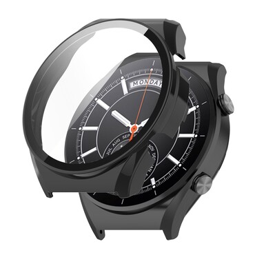 Tvrda TPU maska sa zaštitnim staklom za Xiaomi Watch S1 / S1 Active - crna