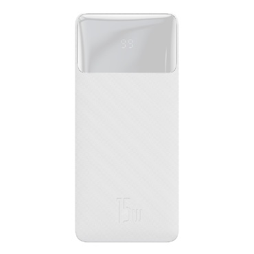 Power bank Baseus "Bipow 15W" sa dva USB i jednim USB-C izlazom - 30000 mAh - bijeli Power bank Baseus "Bipow 15W" sa dva USB i jednim USB-C izlazom - 30000 mAh - bijeli