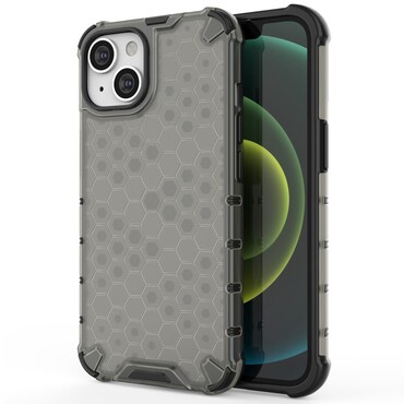 TPU gel maska "Honeycomb" za iPhone 14 Plus - crna TPU gel maska "Honeycomb" za iPhone 14 Plus - crna