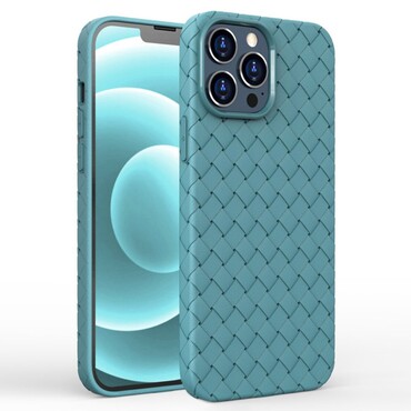 Hibridna maska "Texture" za iPhone 14 Plus - tirkizna Hibridna maska "Texture" za iPhone 14 Plus - tirkizna