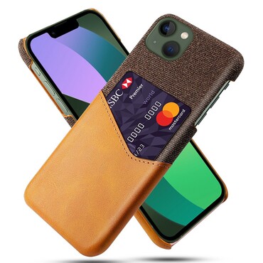 Maska "Cloth Holder" za iPhone 14 Plus - smeđa Maska "Cloth Holder" za iPhone 14 Plus - smeđa