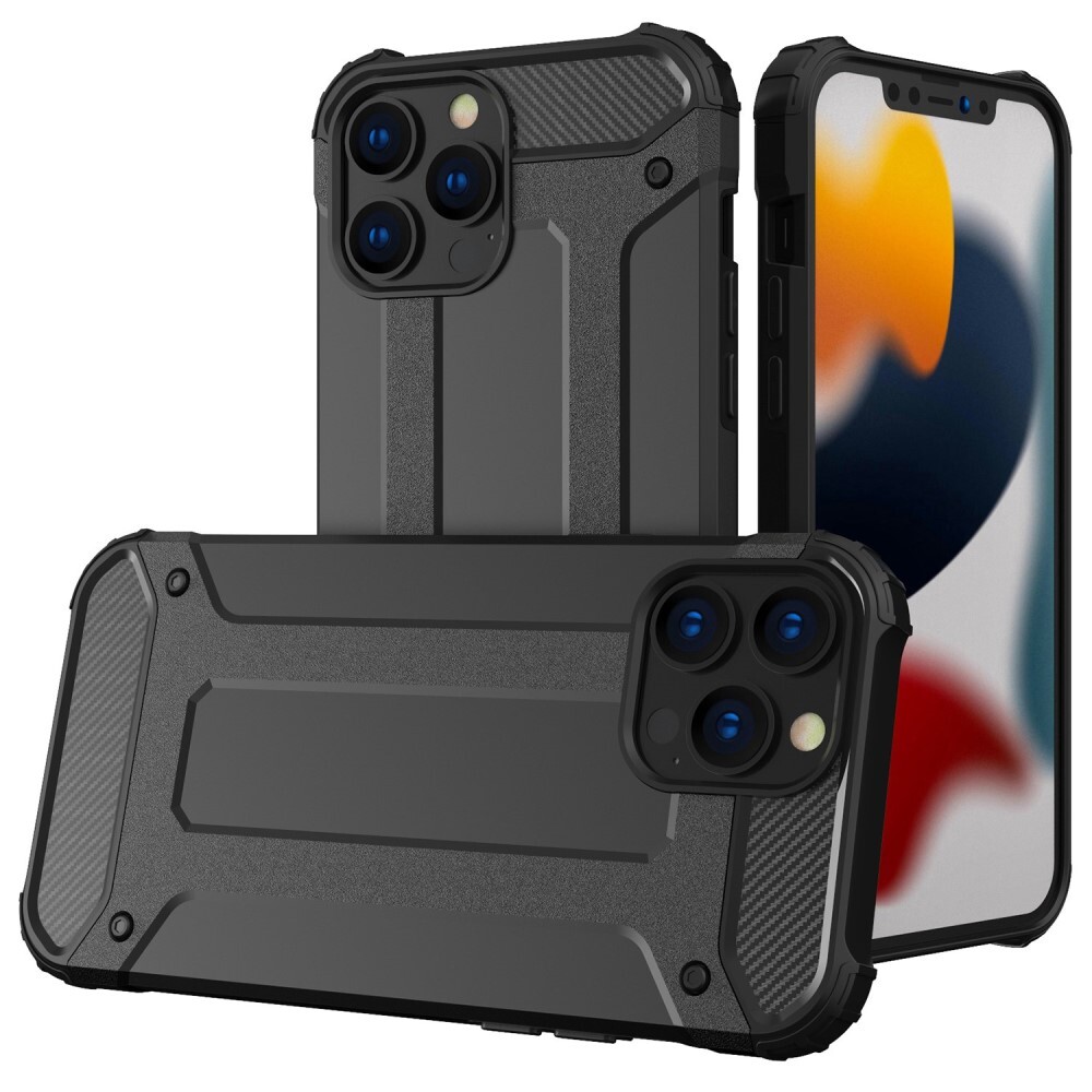 Robusna maska "Rock" za iPhone 14 Pro - crna