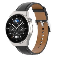 Remen za sat Samsung Galaxy Watch 4 40mm / 44mm / Watch 5 40 mm / 44mm "Genuine Hide" od prave kože - crni