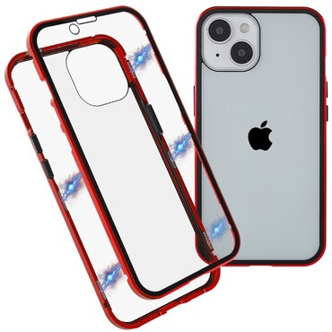 Magnetna Full-body maska  "Stronghold" za iPhone 14 Plus - crvena Magnetna Full-body maska  "Stronghold" za iPhone 14 Plus - crvena