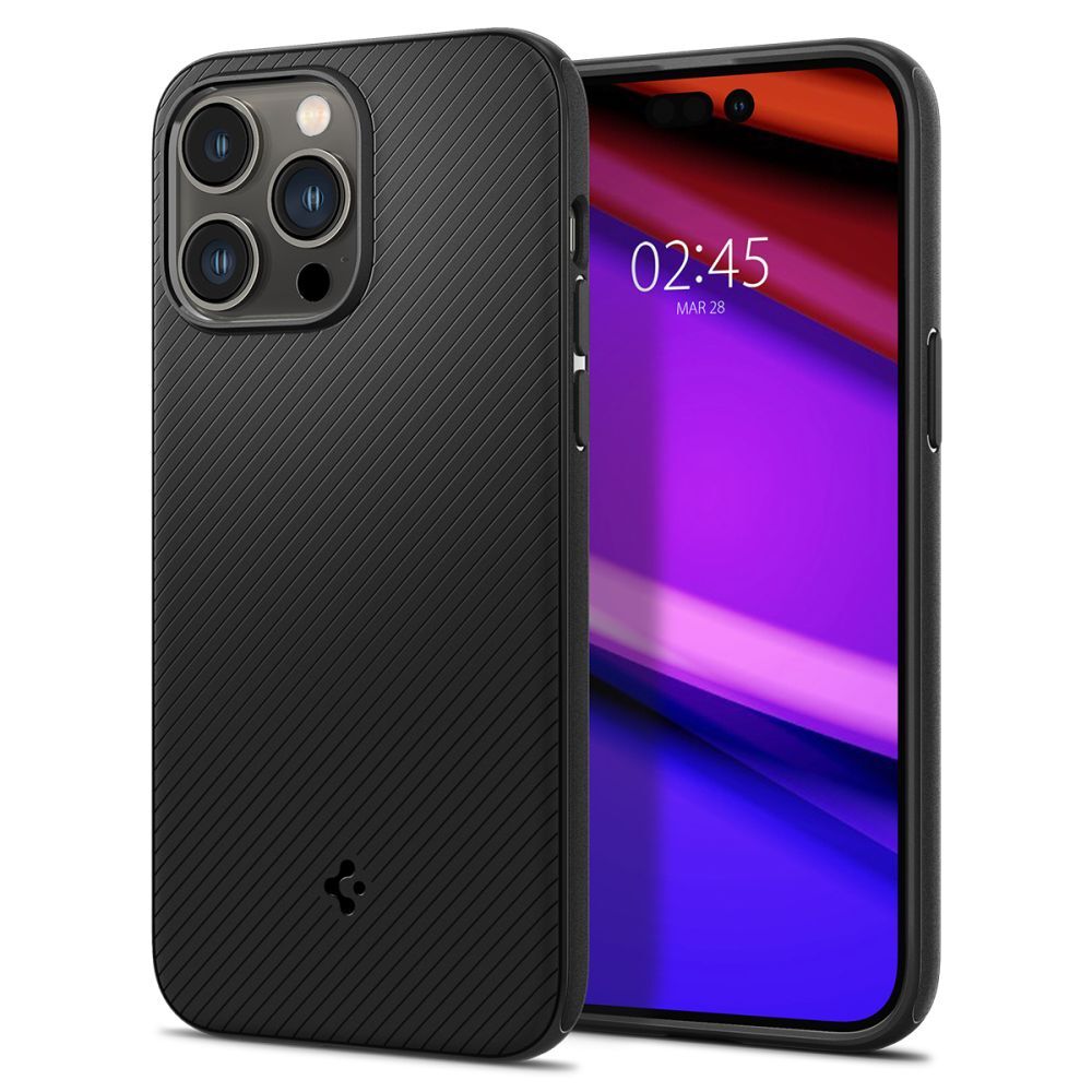 Maska Spigen "Mag Armor" s magnetom za bežično punjenje za iPhone 14 Pro - matte black