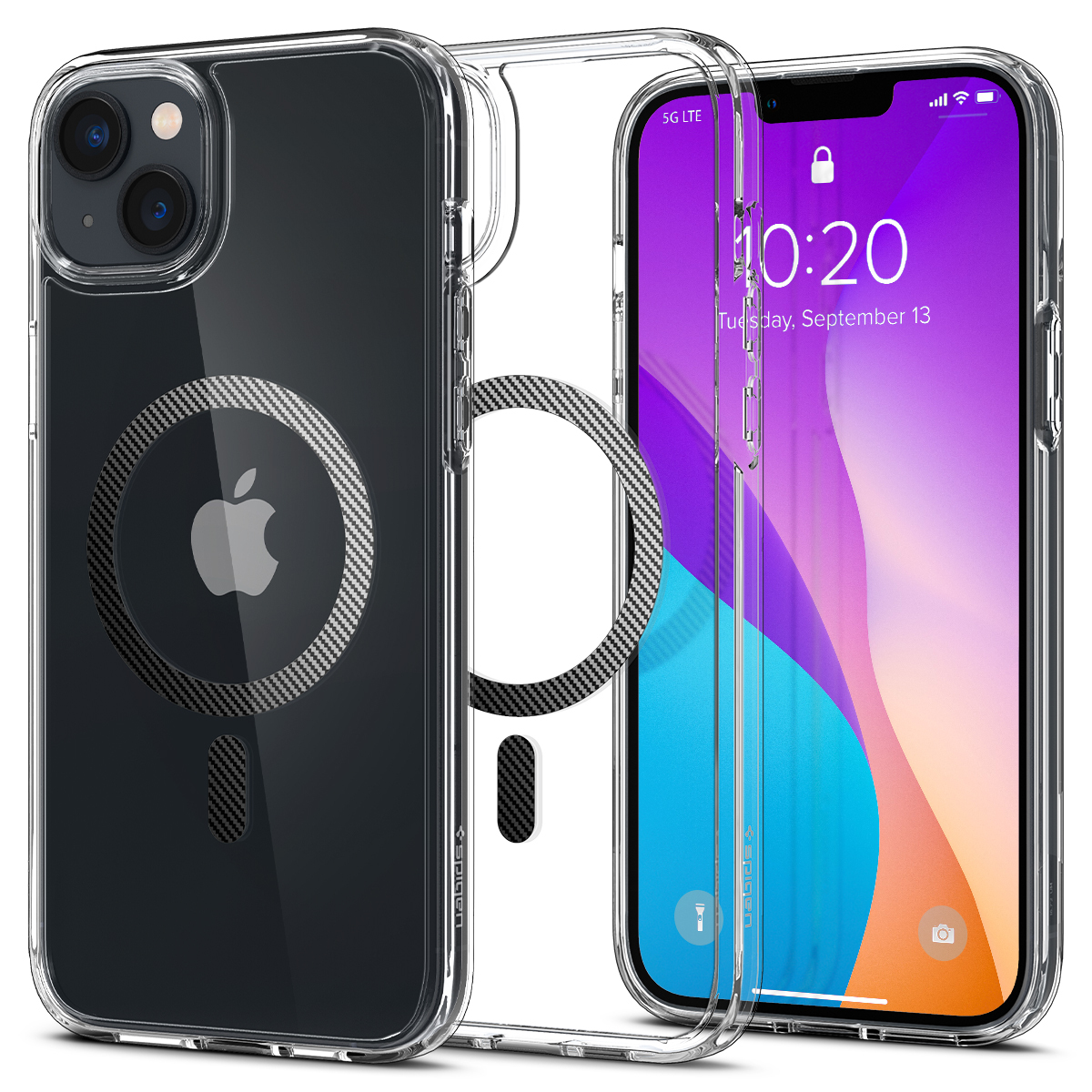 Maska Spigen "Ultra Hybrid Mag" za iPhone 14 Plus - carbon fiber