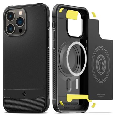 Maska Spigen "Rugged Armor MagFit" za iPhone 14 Pro Max - matte black