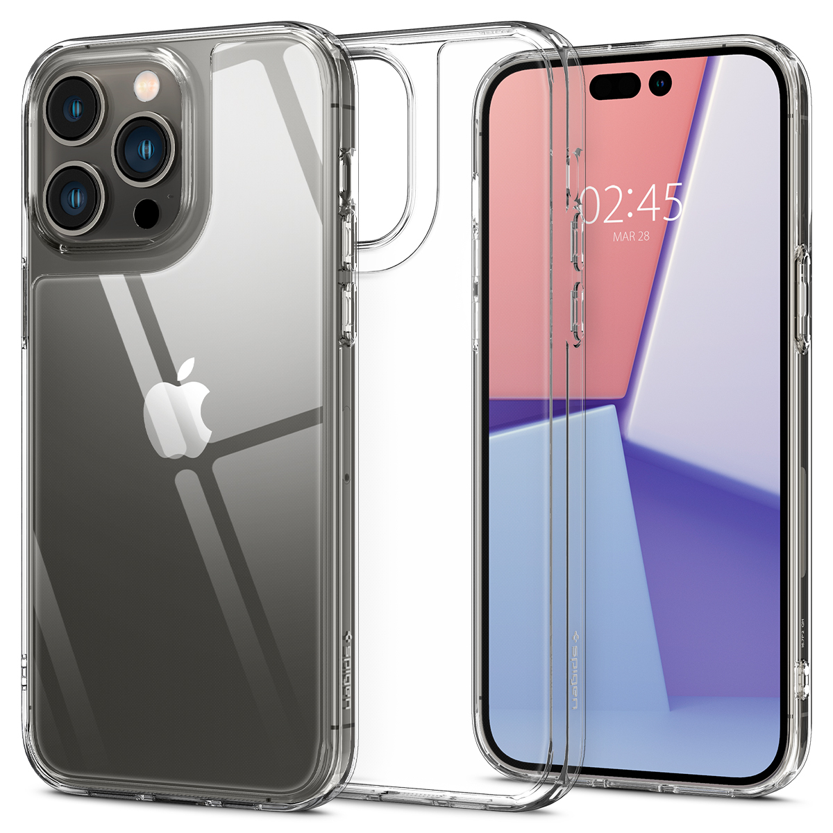 Maska od kaljenog stakla Spigen "Quartz Hybrid" za iPhone 14 Pro Max - crystal clear