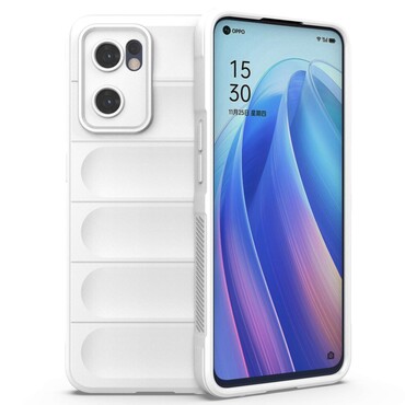Robusna maska "Waves" za Oppo Reno7 5G - bijela