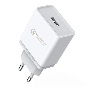 Zidni punjač Ugreen "Quick Charger" 18W QC3.0 - bijeli Zidni punjač Ugreen "Quick Charger" 18W QC3.0 - bijeli