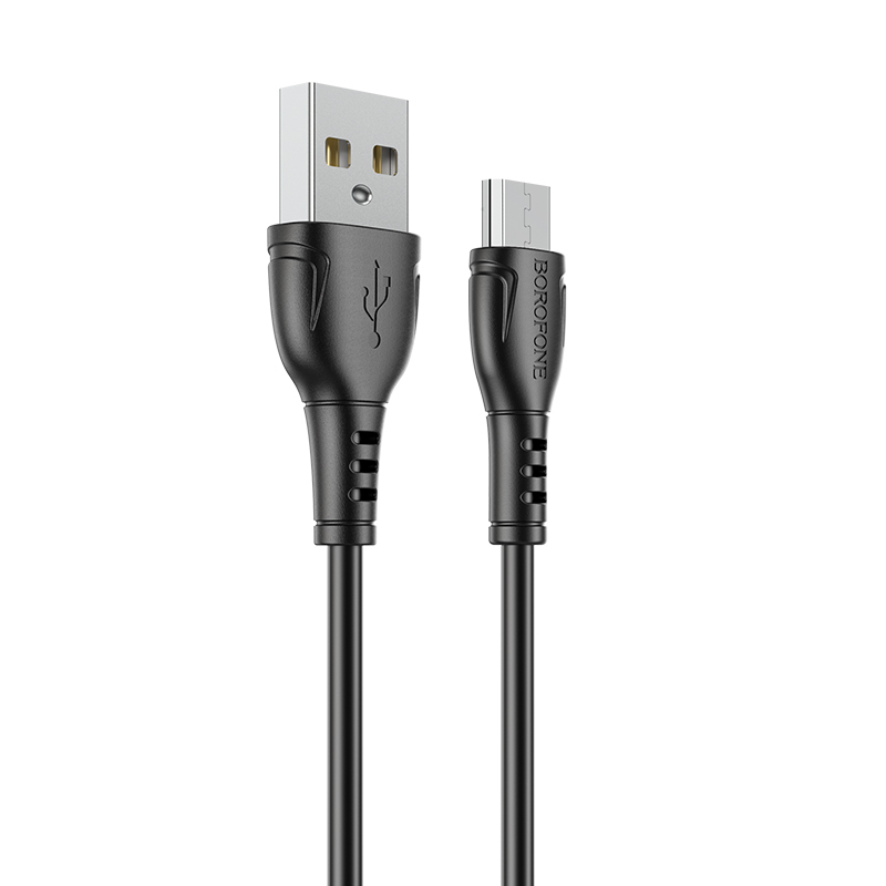 Micro USB kabel "Triumph" s 2.4A punjenjem - 1m - crni