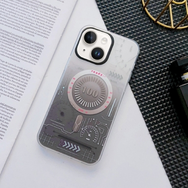 Hibridna maska"Circuit MagSafe" za iPhone 14 Plus - siva Hibridna maska"Circuit MagSafe" za iPhone 14 Plus - siva