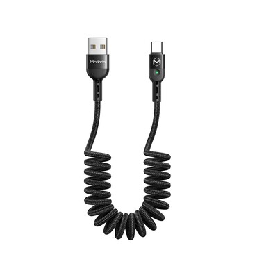 USB-C pleteni kabel s QC4.0 punjenjem Dodo "Omega" - crni USB-C pleteni kabel s QC4.0 punjenjem Dodo "Omega" - crni