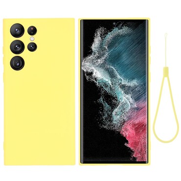Silikonska maska za Samsung Galaxy S23 Ultra - žuta